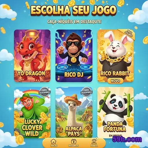 59h.com aberto no celular com login rápido e seguro