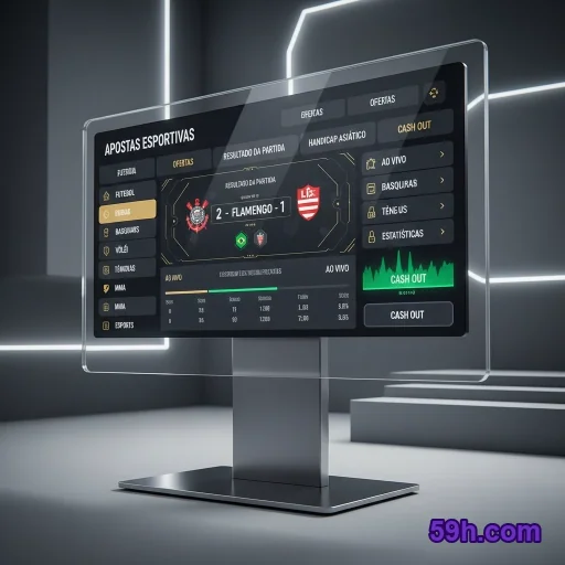 Tela de login seguro no celular da plataforma 59h.com